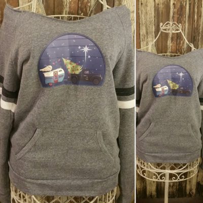 Vintage Christmas Logo: Eco sport sweatshirt vintage athletic feel